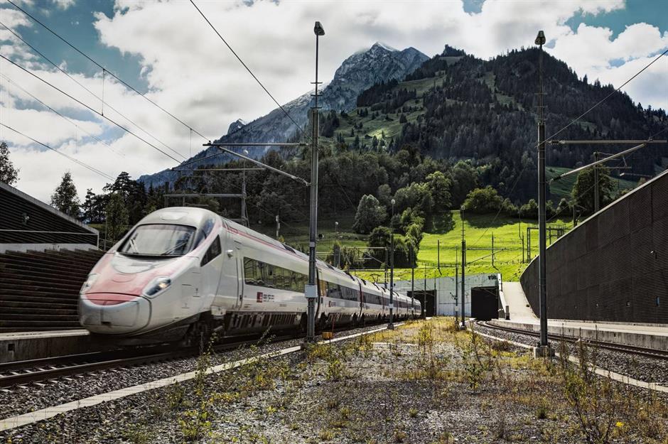 8. Loetschberg Base Tunnel, Switzerland: $5.6 billion (£4.2bn)